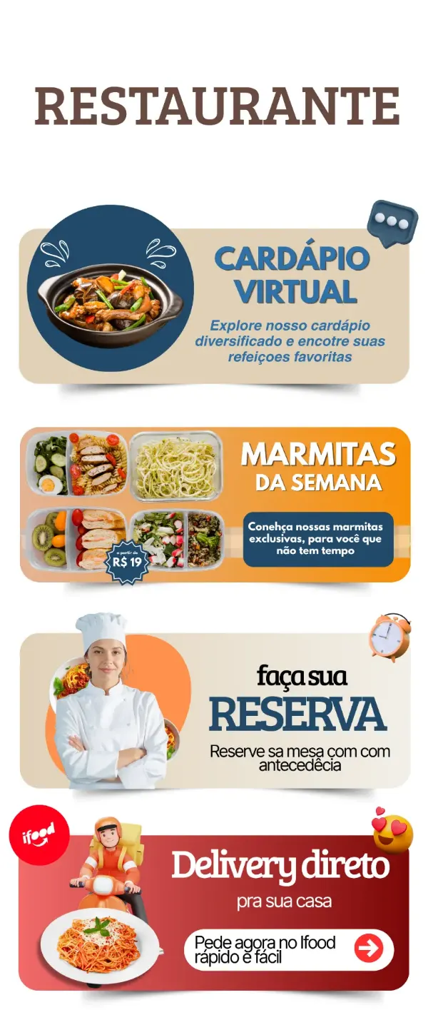 Bio profissional de restaurante