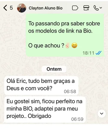 Depoimento de aluno