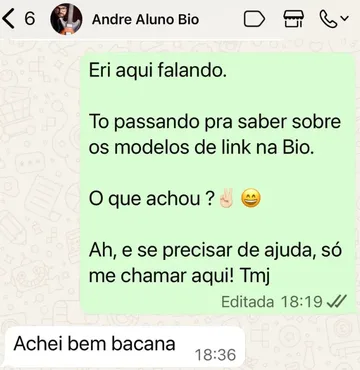 Depoimento de aluno